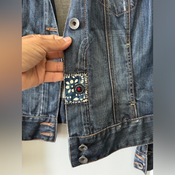 Lucky Brand Patchwork Denim Jacket  Size M NWOT - Picture 5 of 8